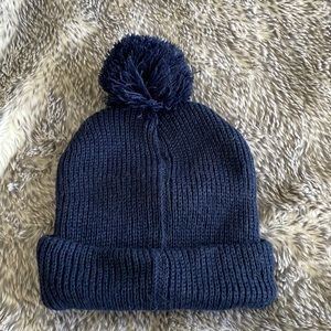 Navy beanie with Pom Pom